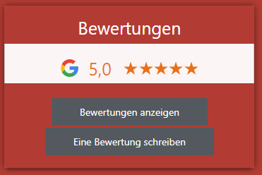 Google Bewertung einbinden - Beispiel