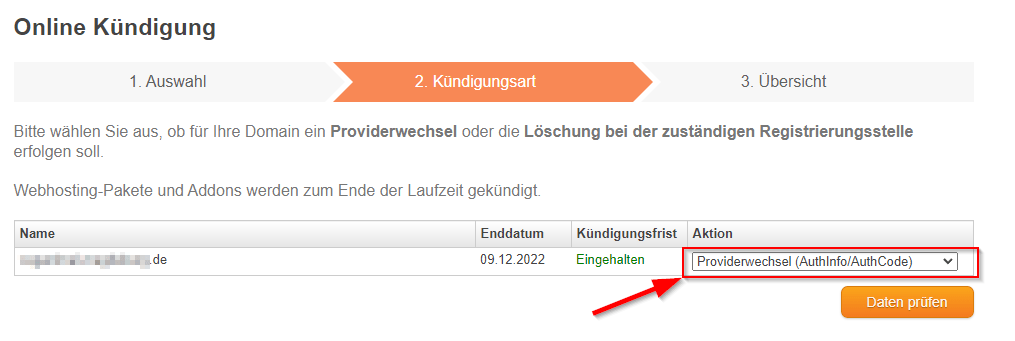 domainssaubillig - Domain kündigen