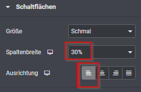 Elementor Form - Schaltfläche