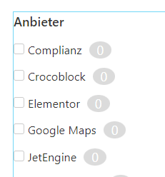 JetSmartFilters - Checkbox-Filter